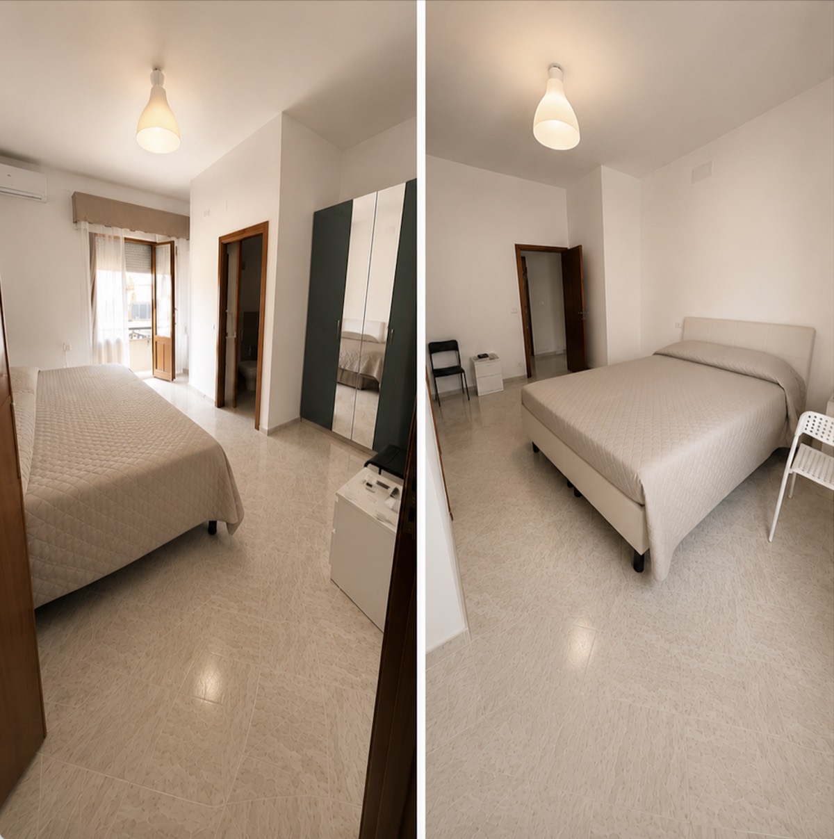 Doppia con balcone e bagno